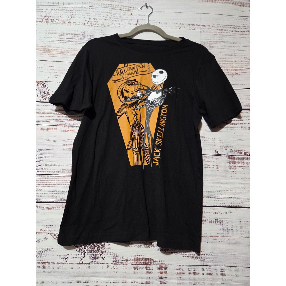 Disney Nightmare Before Christmas Jack Skellington Kids XXL 18 Black T-Shirt
